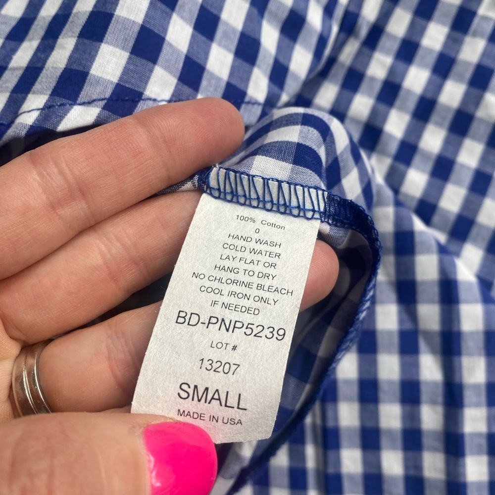 Like new Elan shift dress gingham - Picture 5 of 11